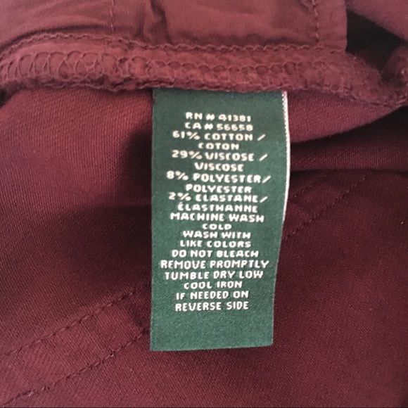 LRL Burgundy Jeans- Sz 10 - Picture 5 of 5